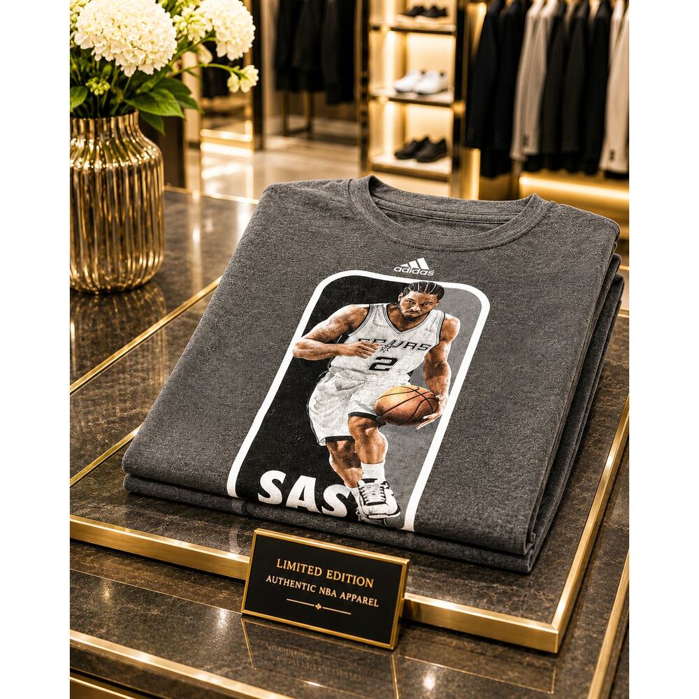 Kawhi Leonard San Antonio Spurs 2014 Adidas T-Shirt S